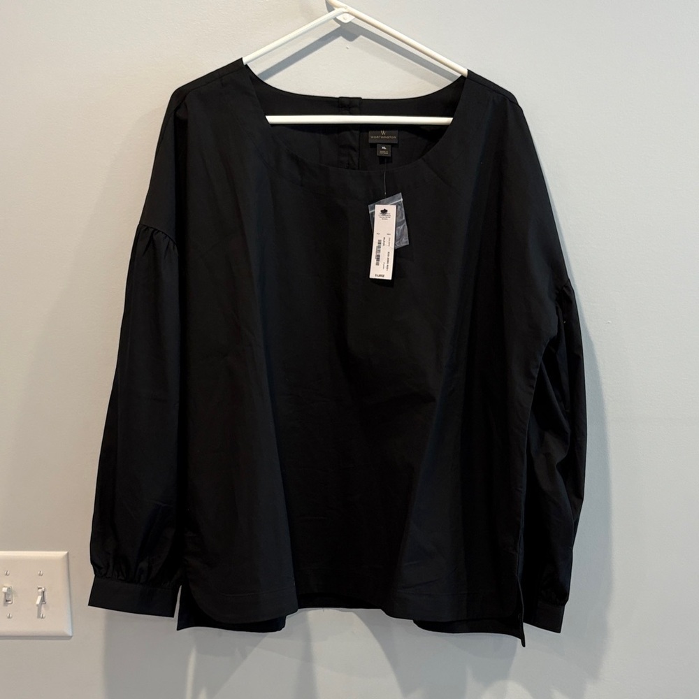 Worthington Classic Black Blouse